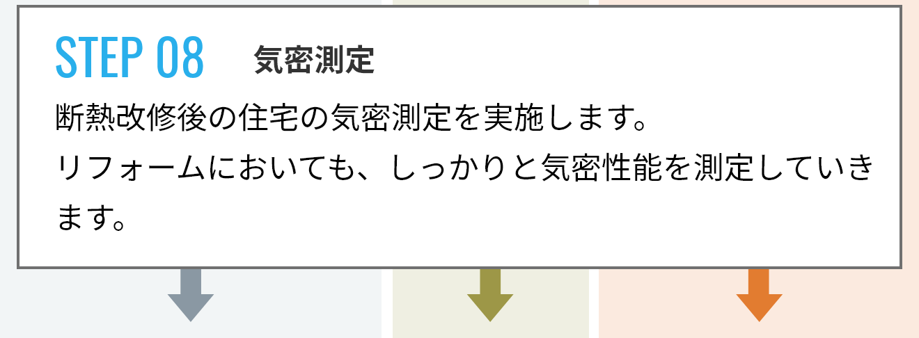 STEP 08 気密測定